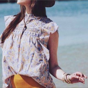 Love the Label Anthro Josepha Blouse in Lavender S